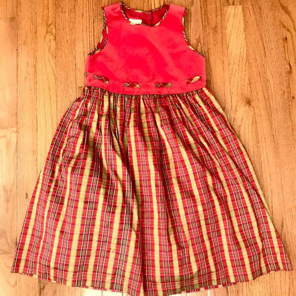 Laura Ashley Red Velvet Dress 8